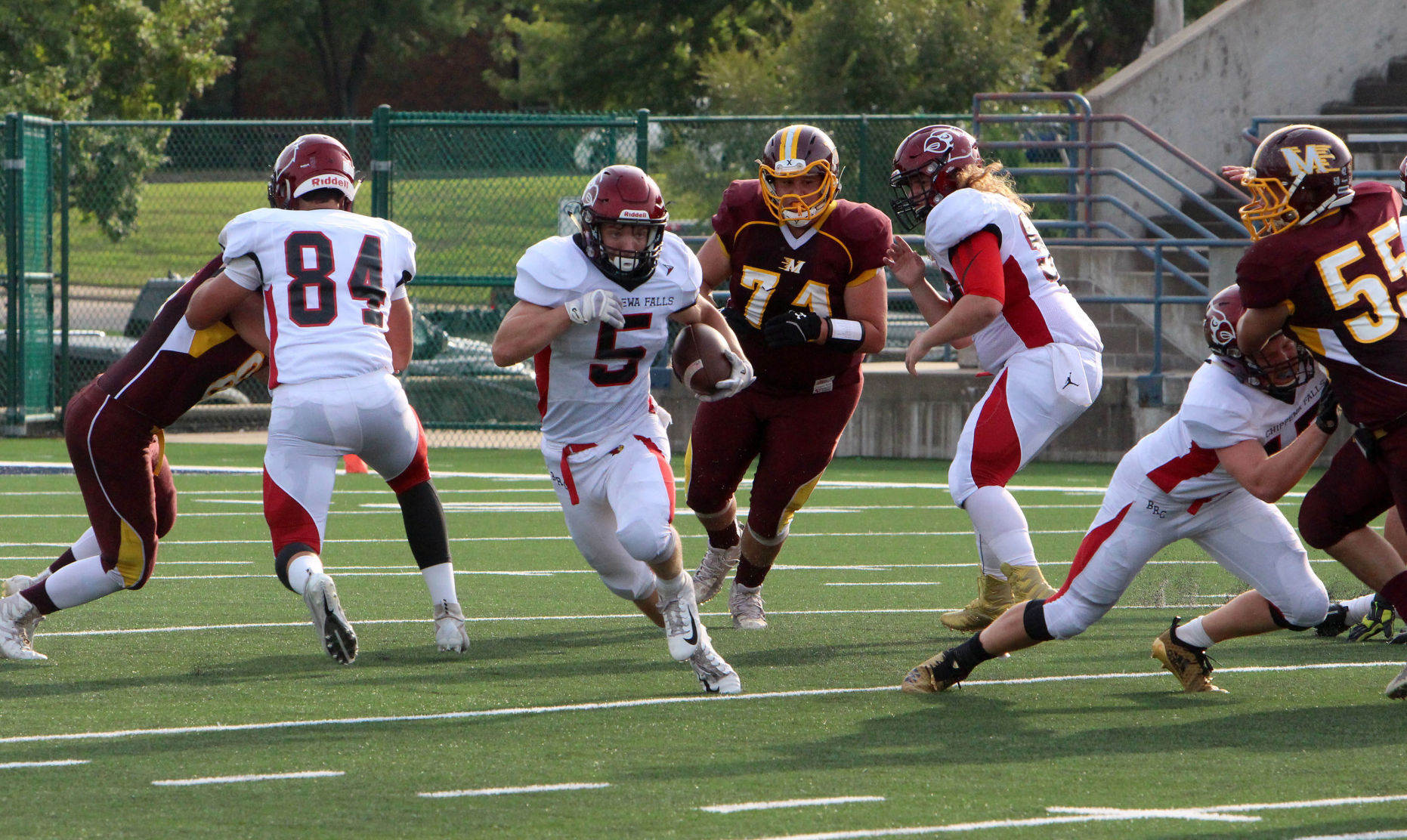 Chi-Hi football at Menomonie 8-31-18